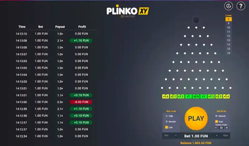 Plinko XY